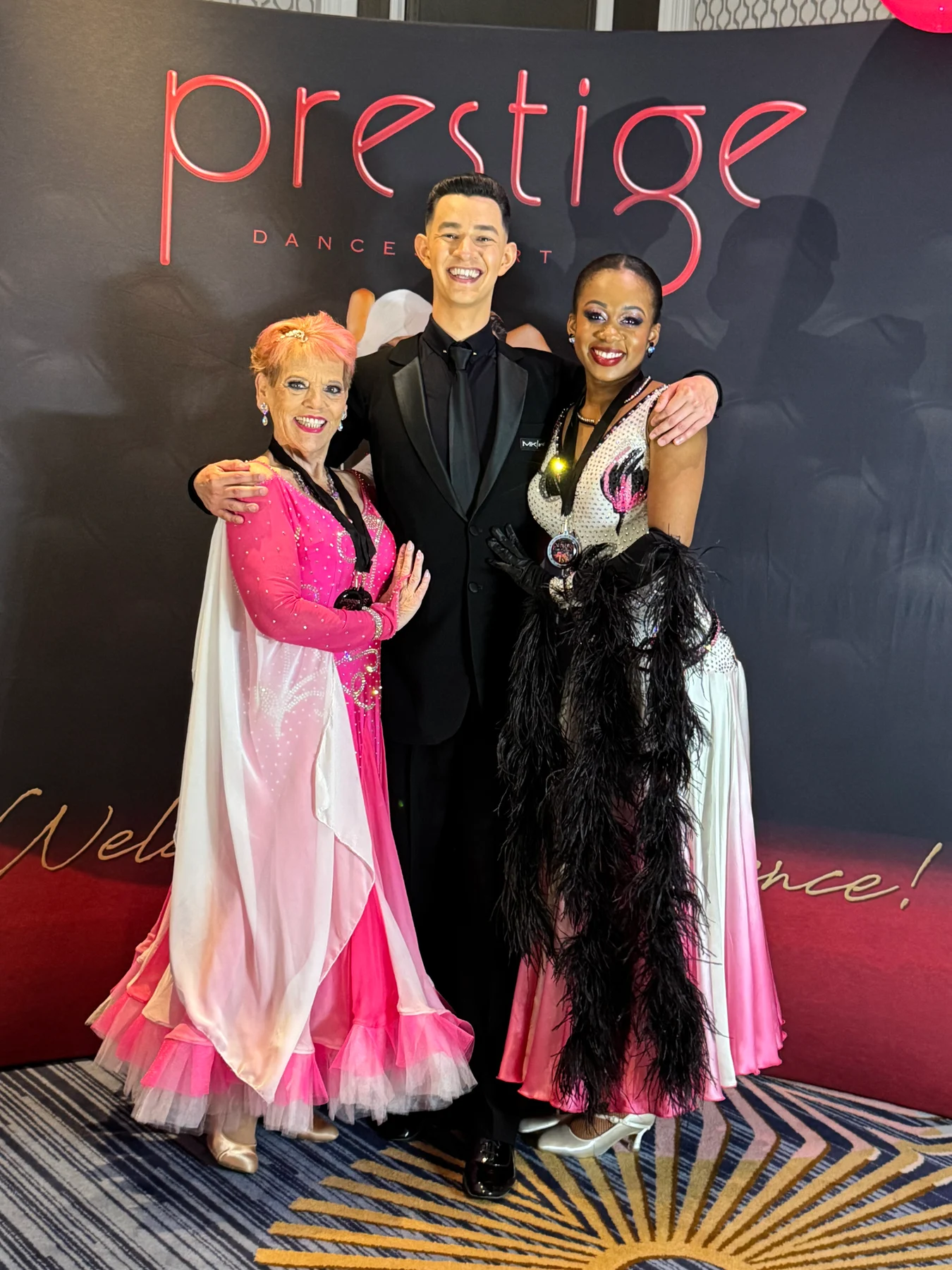 Alexander with students at the Prestige competition